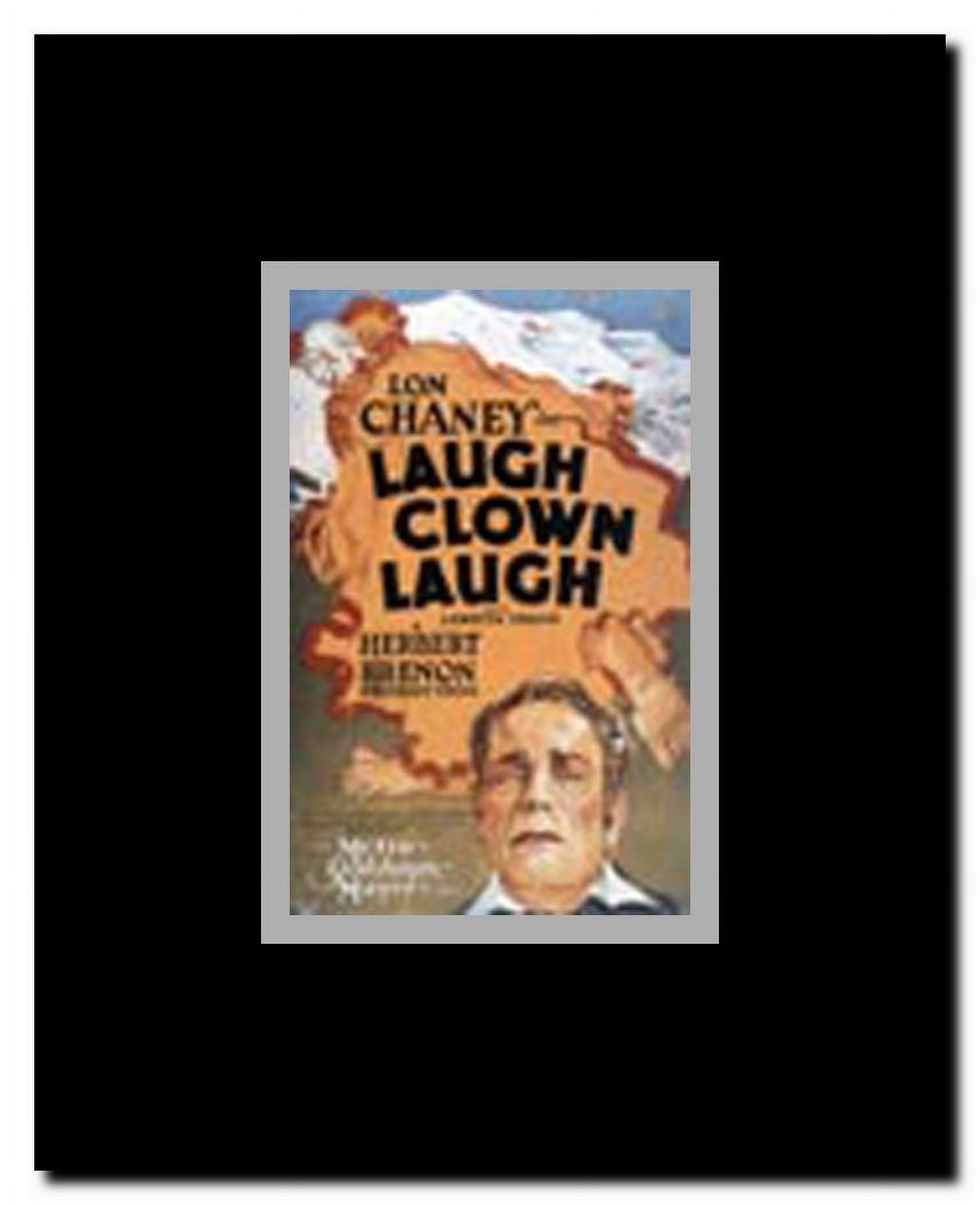 Laugh Clown Laugh Framed Movie Poster