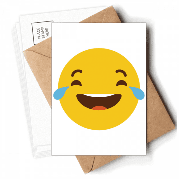 Laugh Cry Cute Online Chat Face Cartoon Postcards Envelopes Blank Note Cards Mailing