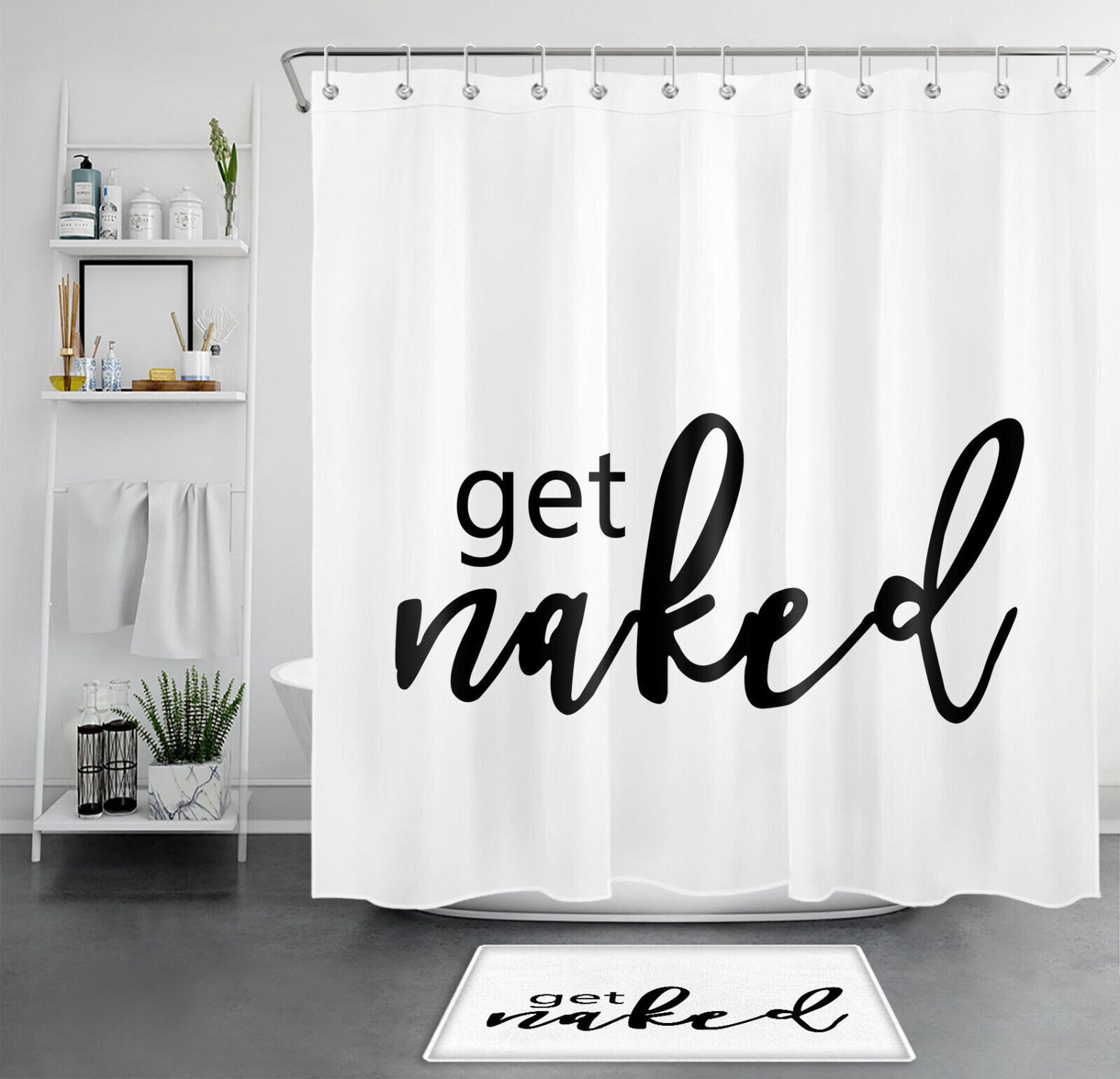 Laugh Every Morning with Hilarious Quotes on Black and White Shower ...