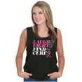 thumbnail image 1 of Laugh Fight Find Cure BCA Awareness Tank Top Tee Shirt Women Brisco Brands S, 1 of 6