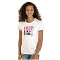 thumbnail image 1 of Laugh Fight Find Cure BCA Awareness Womens Slim Fit Graphic Tee Brisco Brands M, 1 of 5