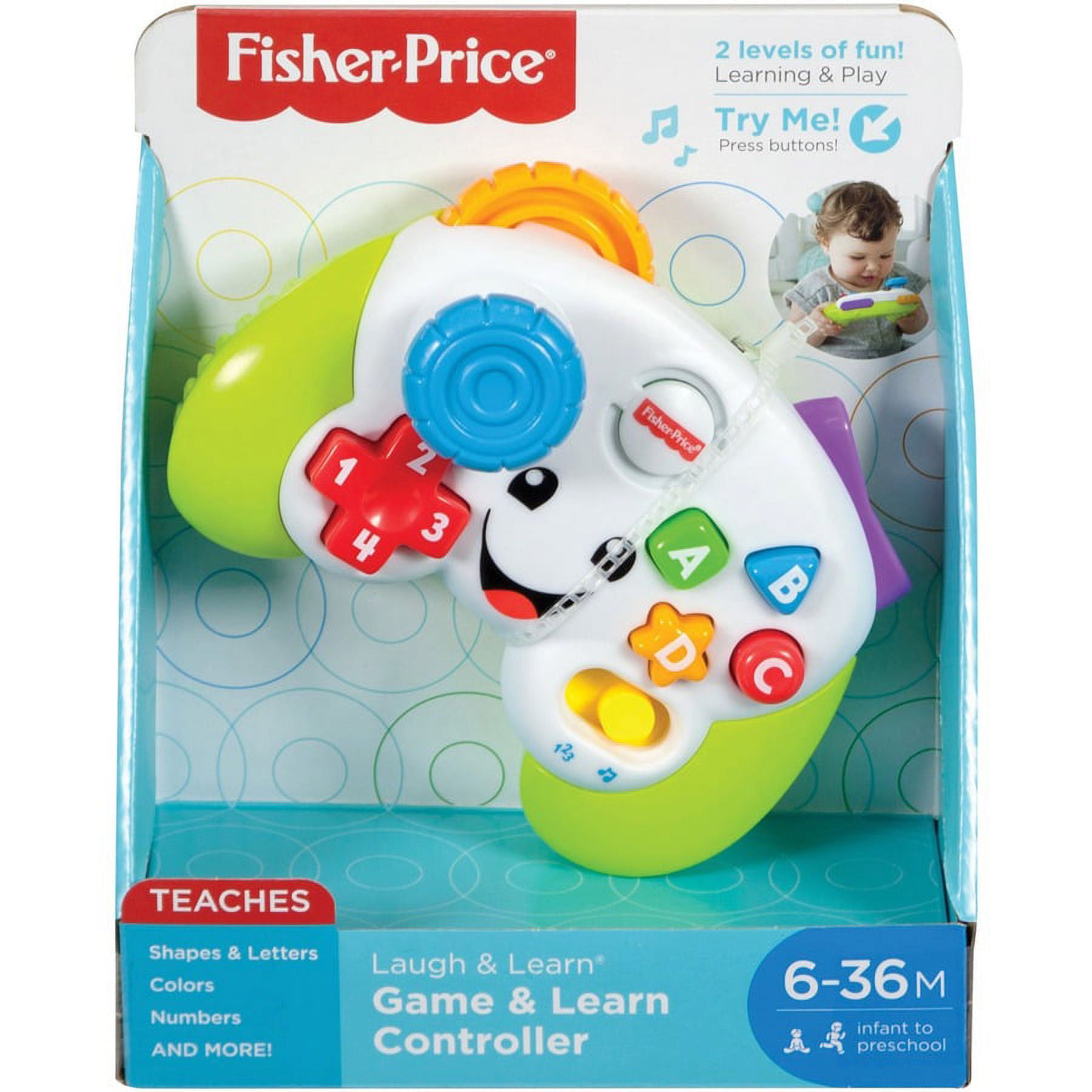 Laugh & Learn Lil' Gamer Musical Toy - Skill Learning: Music, Phrase, Direction, Color, Number, Shape, Eye-hand Coordination, Songs, Sound, Dexterity, Counting, ... - 6 Month - 3 Year - Multi Laugh & Learn Lil' Gamer Musical Toy - Skill Learning: Music, Phrase, Direction, Color, Number, Shape, Eye-hand Coordination, Songs, Sound, Dexterity, Counting, ... - 6 Month - 3 Year - Multi