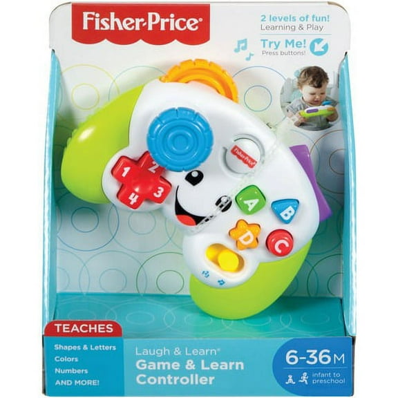 Laugh & Learn Game & Learn Controller - Skill Learning: Number, Color, Shape, Songs, Phrase, Sound, Alphabet, Fine Motor, Letter, Eye-hand Coordination, Dexterity, ... - 6 Mont | Bundle of 10 Each