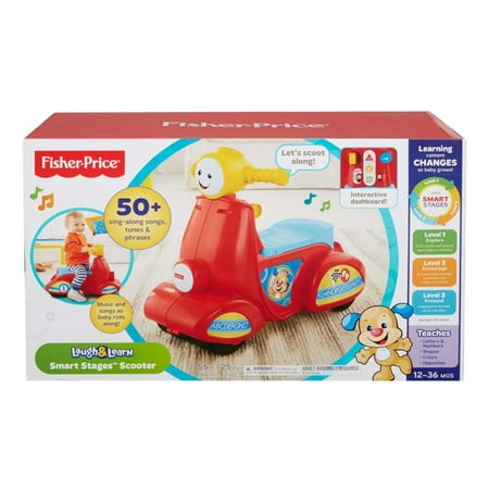 Fisher-Price - Laugh & Learn Smart Stages Scooter - Red/Blue