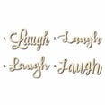 thumbnail image 1 of Laugh Sign Unfinished Wood Cutout Home Decor DIY Option 3- 30" Wide / 1/4", 1 of 3