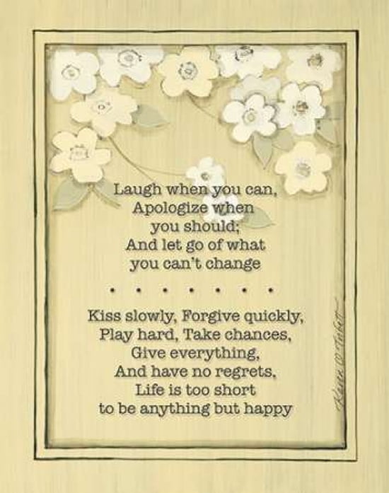 Laugh When You Can Canvas Art - Karen Tribbet (22 x 28)