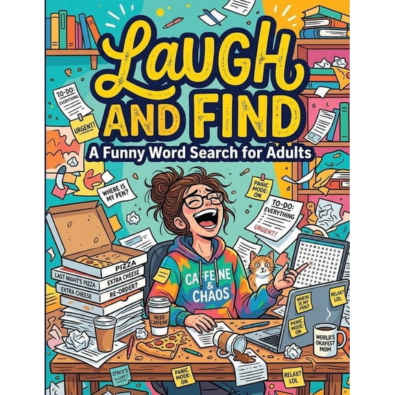 Laugh and Find: 101 Hilarious Puzzles with Solutions Cheeky Relaxing Brain Games Comedy Activity Book for Grown-Ups, (Paperback)
