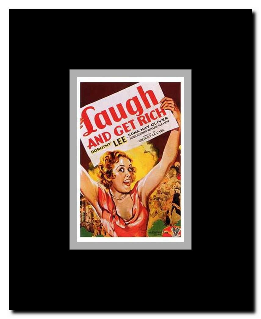 Laugh and Get Rich Framed Movie Poster
