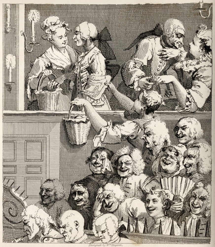 The Laughing Audience From The Original Design By Hogarth From The Works Of Hogarth Published London 1833 Canvas Art - Ken Welsh Design Pics (26 x 30)