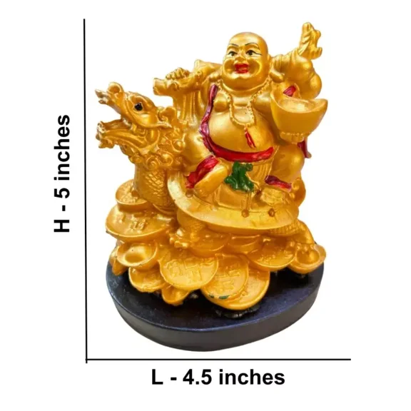 Laughing Buddha Statue Happy Money Lucky Fengshui Home Decor Figurine
