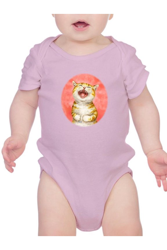 Laughing Cat Bodysuit Infant -Kayomi Harai Designs, Newborn