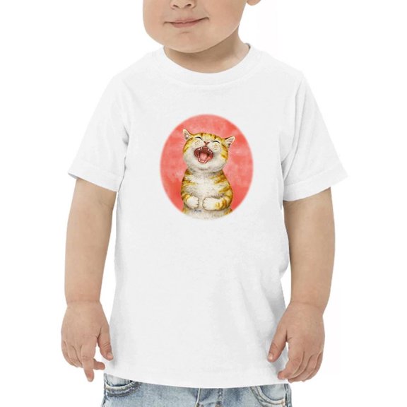 Laughing Cat T-Shirt Toddler -Kayomi Harai Designs, 5 Toddler