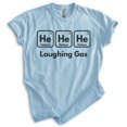 thumbnail image 1 of Laughing Gas Element Science T-shirt, Unisex Women's Men's Science Periodic Table Elements Scientist, Heather Light Blue, 3X-Large, 1 of 6