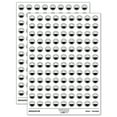 thumbnail image 1 of Laughing Happy Face Big Smile Mouth Emoticon 200+ Round Stickers - White - Matte Finish - 0.50" Size, 1 of 3
