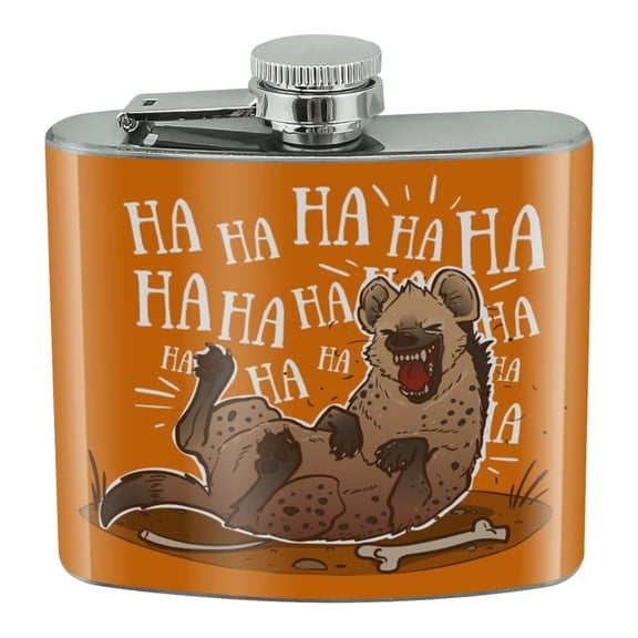 Laughing Hyena Stainless Steel 5oz Hip Drink Kidney Flask