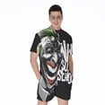 thumbnail image 1 of Laughing Joker Why So Serious Short Sleeve Men'S Rompers Casual Summer Jumpsuits Outfit, 1 of 4