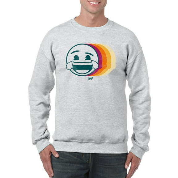 Laughing Layers - Retro Emoji Aesthetic Graphic Men's Sweatshirt