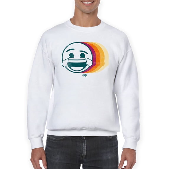 Laughing Layers - Retro Emoji Aesthetic Graphic Men's Sweatshirt
