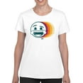 thumbnail image 1 of Laughing Layers - Retro Emoji Aesthetic Graphic Women's T-shirt, 1 of 4