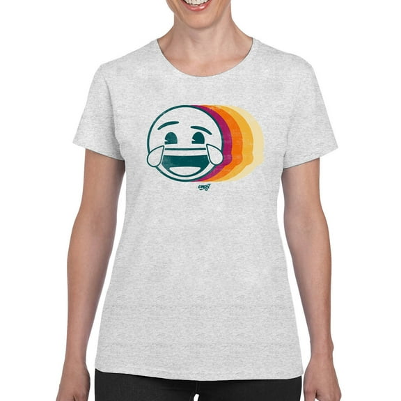 Laughing Layers - Retro Emoji Aesthetic Graphic Women's T-shirt