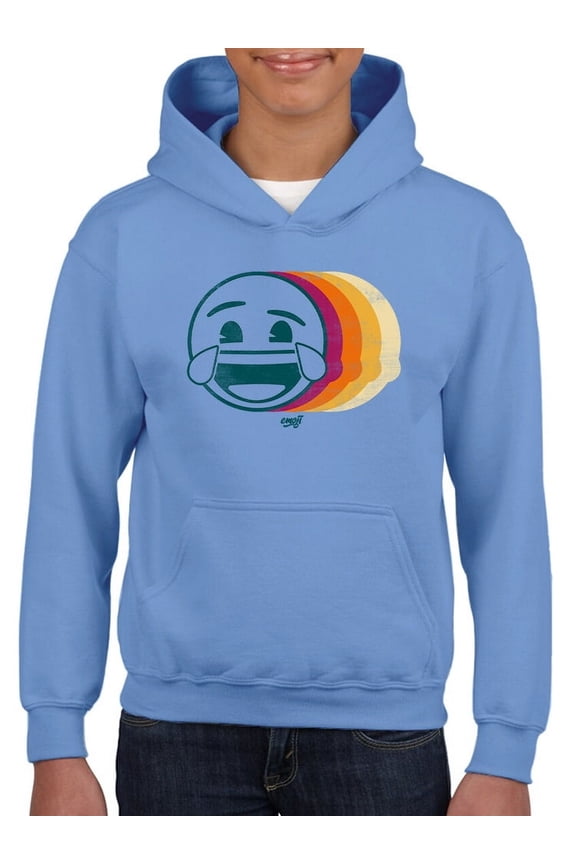 Laughing Layers - Retro Emoji Aesthetic Graphic Youth's Hoodie
