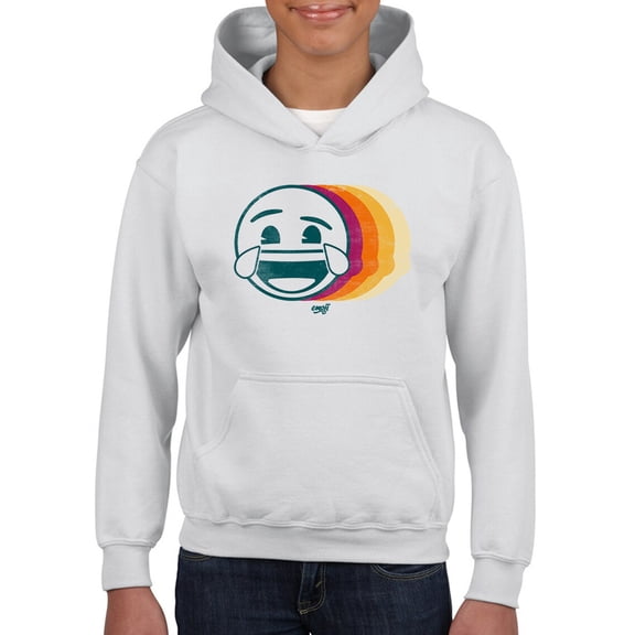 Laughing Layers - Retro Emoji Aesthetic Graphic Youth's Hoodie