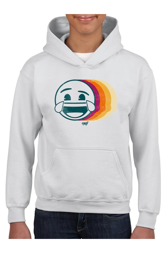 Laughing Layers - Retro Emoji Aesthetic Graphic Youth's Hoodie