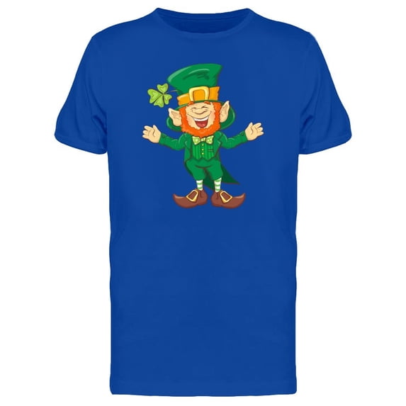 Laughing Leprechaun Doodle Tee Men's -Image by Shutterstock