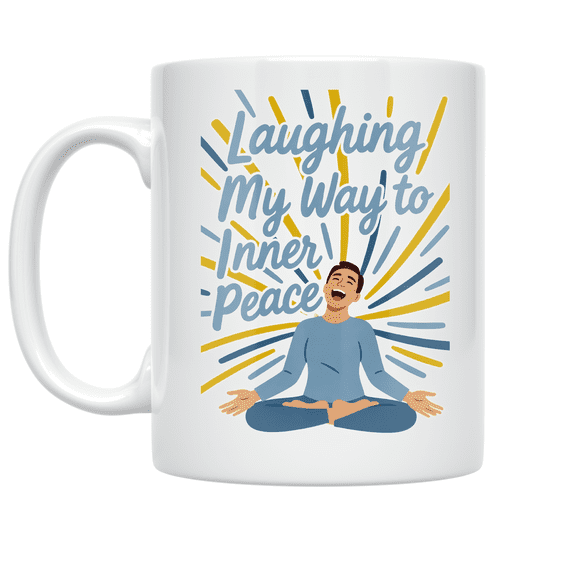 Laughing My Way to Inner Peace - Laughter Yoga Enthusiast - 11 oz Ceramic Coffee Mug