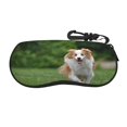 Laughing Running Dog Sunglasses Case Neoprene UltraLight and