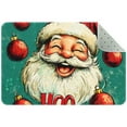 thumbnail image 1 of Laughing Santa Claus Pattern Small Area Rug, Non-Slip Door Mat Indoor Floor Mat, Washable Kitchen Rug Entrance DMat for Bedroom Living Room, 1 of 7
