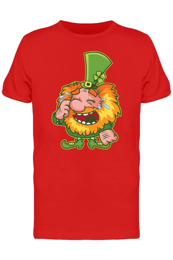 Laughing St Patricks Dwarf T-Shirt Men -Image by Shutterstock, Male x-Large