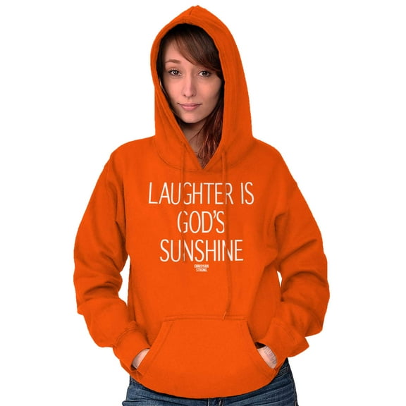 Laughter God's Sunshine Religion Hoodie Sweatshirt Women Brisco Brands S