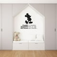 thumbnail image 1 of Laughter Is Timeless Imagination Has No Age And Dreams Are Forever - Mickey Mouse Silhouette Quote Vinyl Wall Art Sticker Wall Decal Home Decoration Design Kids Girls Room Wall Décor Size (30x30 inch), 1 of 3