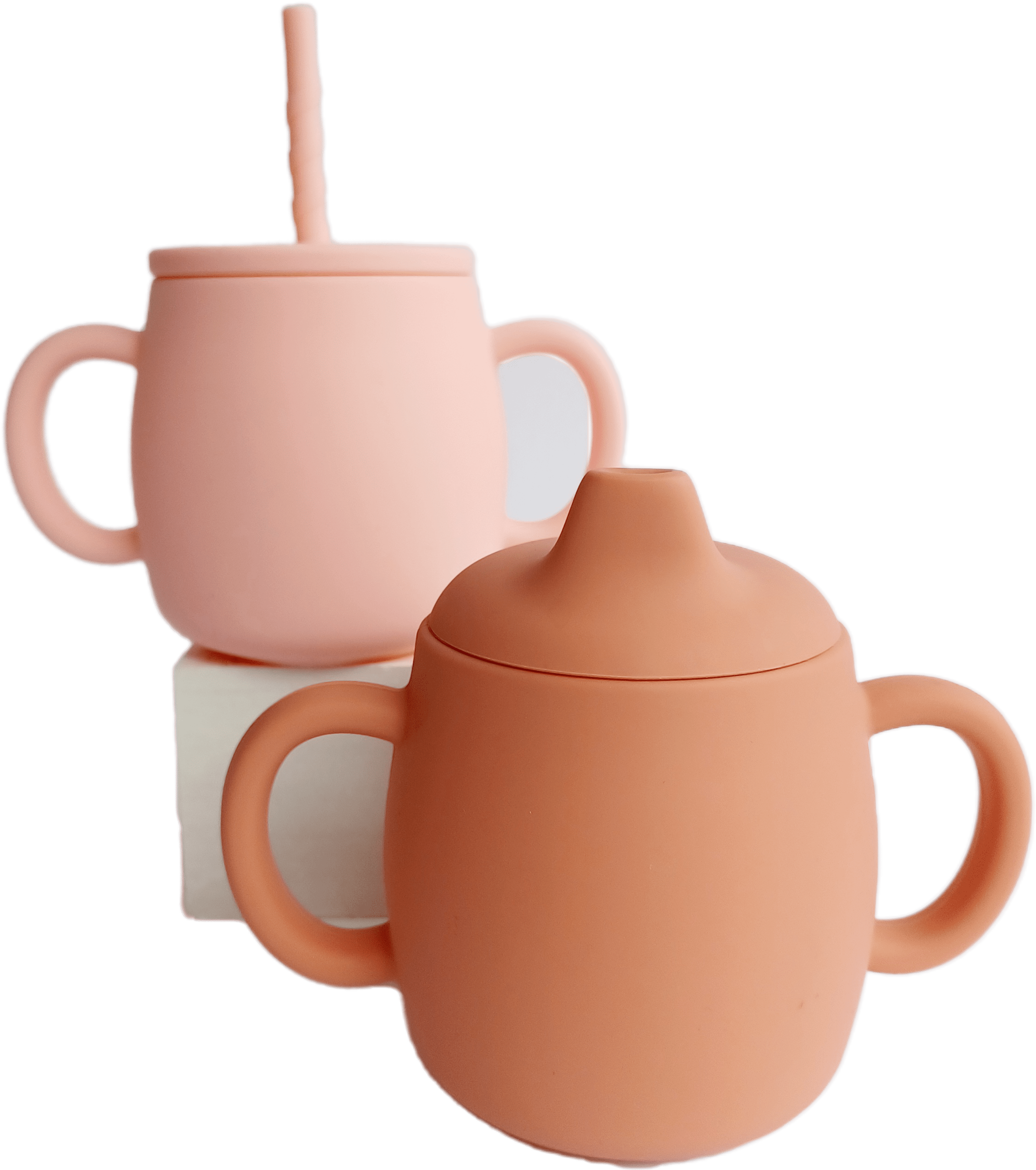 Lauka Inc. 2pk Spill Resistant Soft Spout Sippy Cup, BPA-Free, 4.5 oz, Female, 6 Months - 3 Years, Pink
