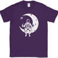 thumbnail image 1 of Launch Break T-Shirt Funny Astronaut Lunch Spaceman SciFi Space Tee - Purple, L, 1 of 1
