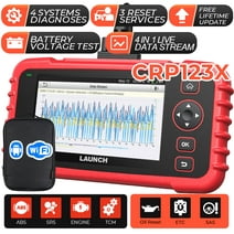 Launch CRP123X Elite OBD2 Scanner Car Diagnostic Code Reader ABS SRS Transmission SAS Calibration/Throttle Reset/Oil Reset, Battery Test,