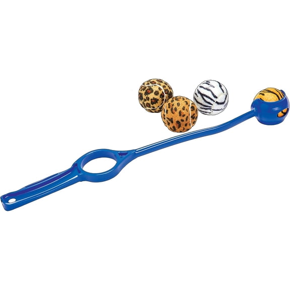 Launch-It Ball Launcher with 4 Print Squeaker Balls