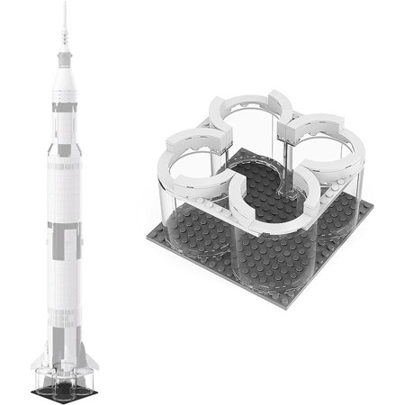 Launch Platform for Lego NASA Apollo Saturn V 21309 & 92176 Outer Space Model Rocket Science Building Kit, Creative Project Model Building Blocks (53 Pieces)