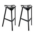 thumbnail image 1 of Modway Launch 30.5" Bar Stool in Black (Set of 2), 1 of 12