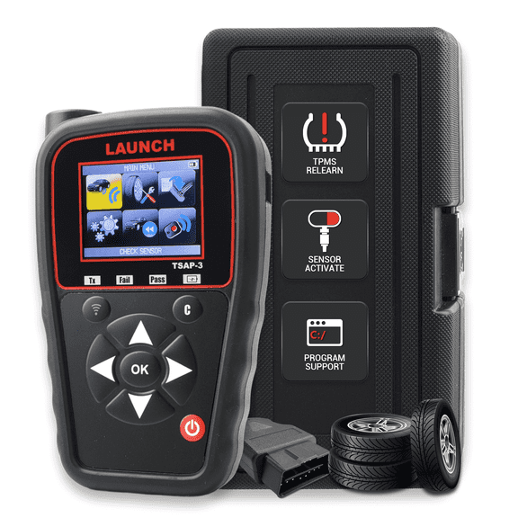 LAUNCH TSAP-3 TPMS Relearn Tool,Activate/Read/Relearn All TPMS Sensors,Program Over 20 Aftermarket Sensors, Service for Motorcycles & Dually Vehicles,3 Years Free Update via WiFi