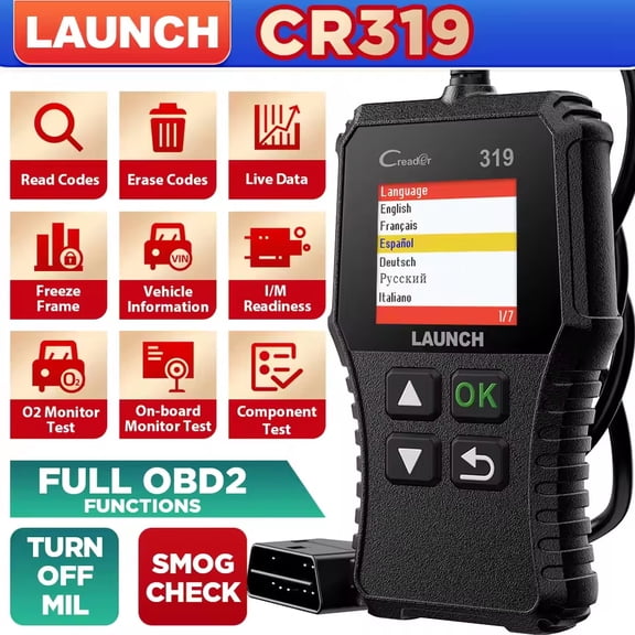 Launch X431 CR319 Creader 319 Auto Code Reader OBDII Scanner Professional Automotive Scanner Obd2 Scanner Diagnostic Tools