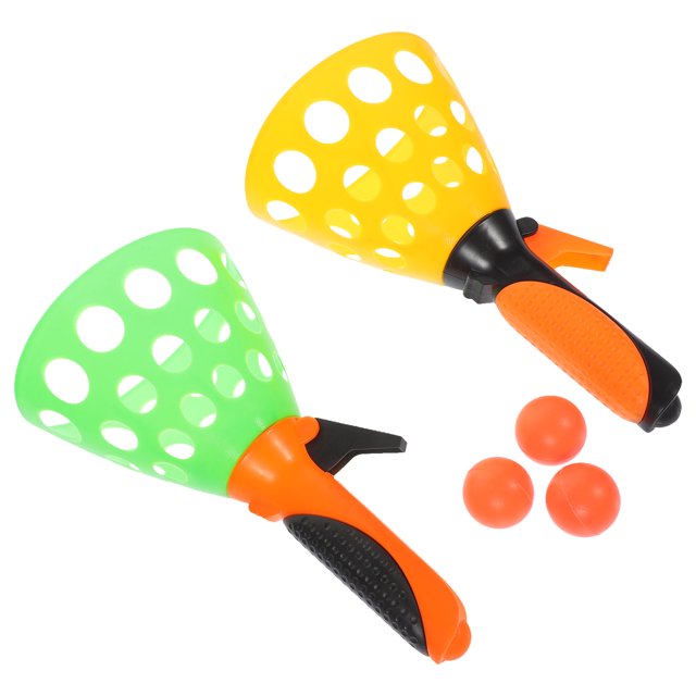 Launch and Catch Balls Launcher Toss Game Spoon Scoop Beach Toy Games
