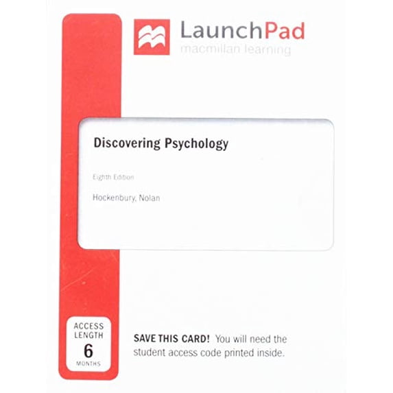 Pre-Owned LaunchPad for Discovering Psychology (Six-Months Access) Paperback