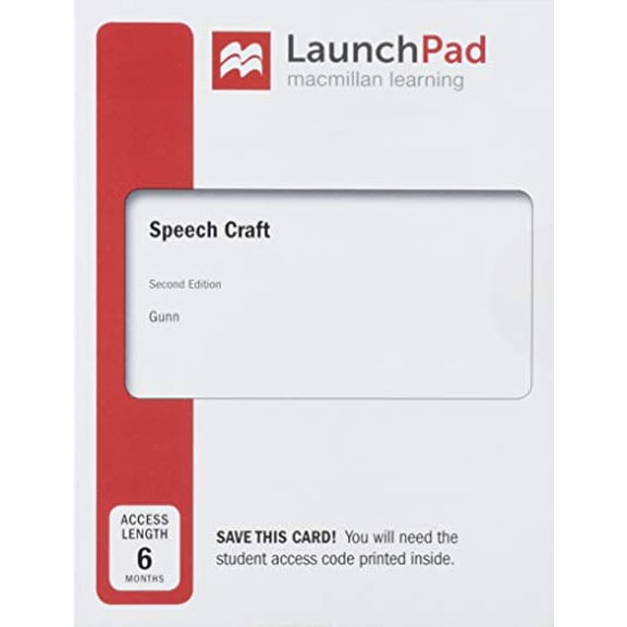 Pre-Owned Speech Craft Launchpad, Six-months Access Card Paperback