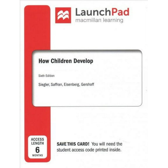 Launchpad for How Children Develop (1-Term Access), 9781319269562, Paperback, Sixth