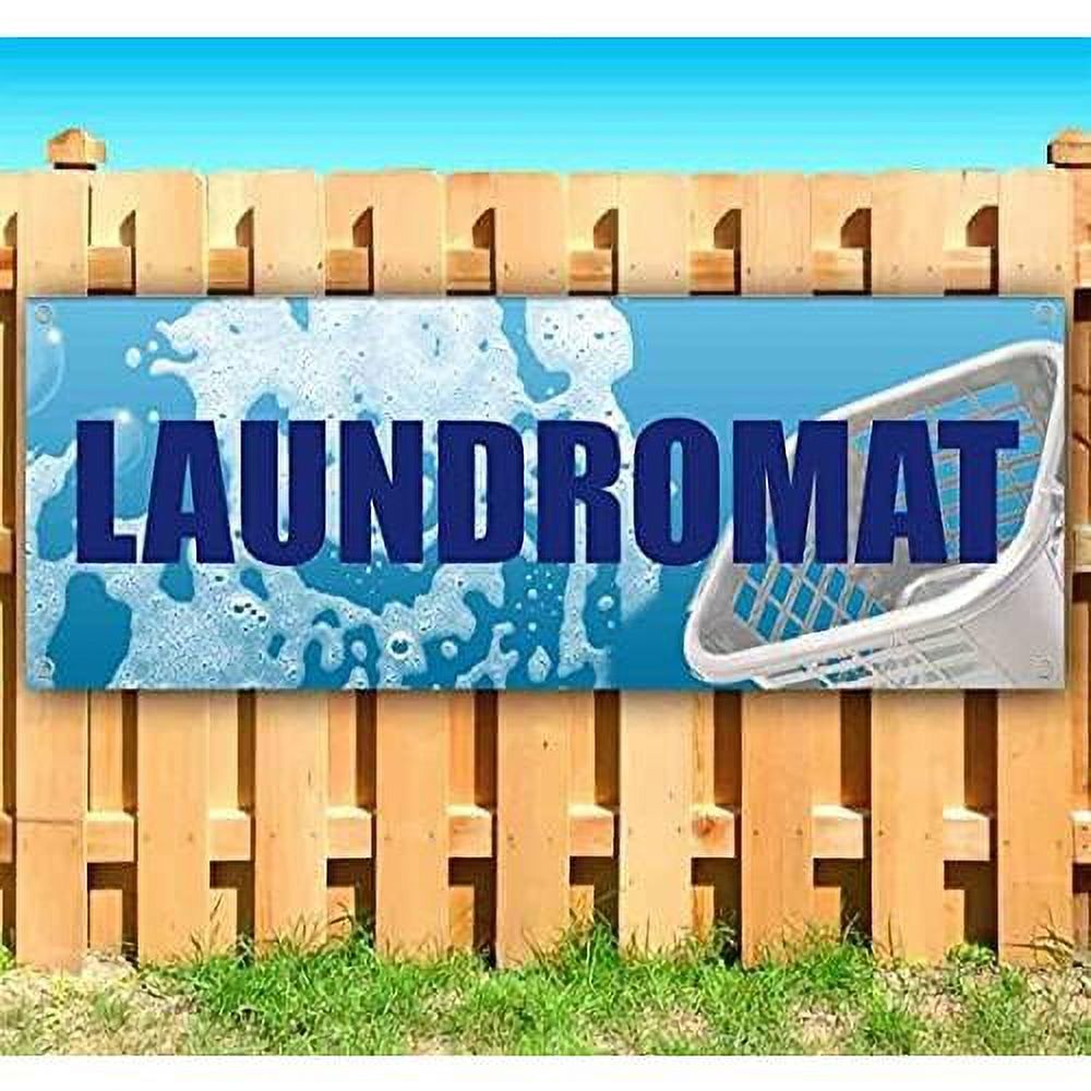 Laundromat 13 Oz Banner NonFabric HeavyDuty Vinyl SingleSided