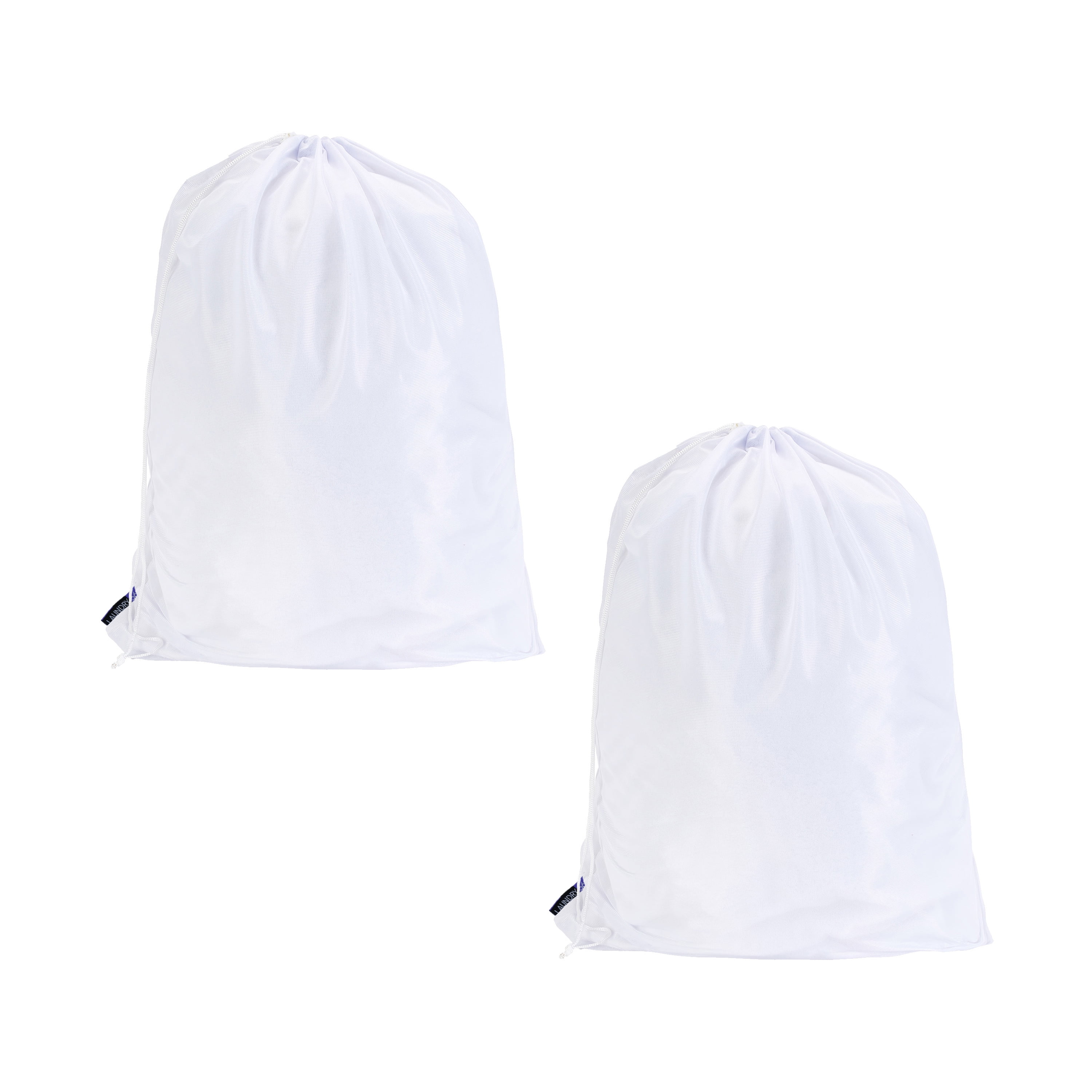 Laundry 360 2 Pack Sanitized Mesh Laundry Wash Bag, White, 36" x 24" x 7"