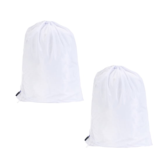 Laundry 360 2 Pack Sanitized Mesh Laundry Wash Bag, White, 36" x 24" x 7"