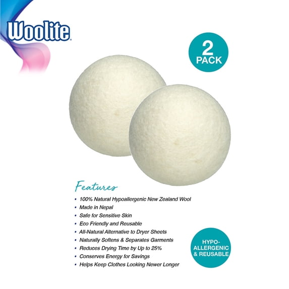 Laundry 360 2-Pack Wool Dryer Balls